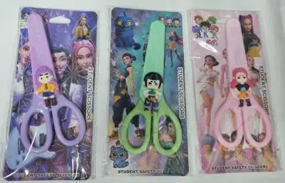 Ножницы деские с чехлом для лезвий 14см Cartoon scissors