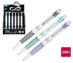Карандаш механический DELI "Scribe", 0,5 мм, с ластиком, ассорти