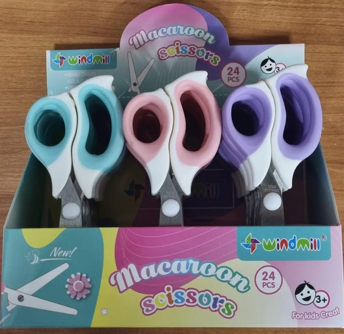 Ножницы детские Windmill Macaroon scissors №8205, 3+