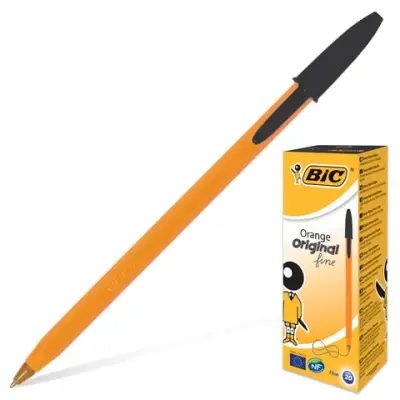 Ручка шариковая Bic Orange черная 0,8мм