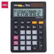 Калькулятор настольный DELI "M01320" 12 разрядный, 149х104х26,6 мм, черный