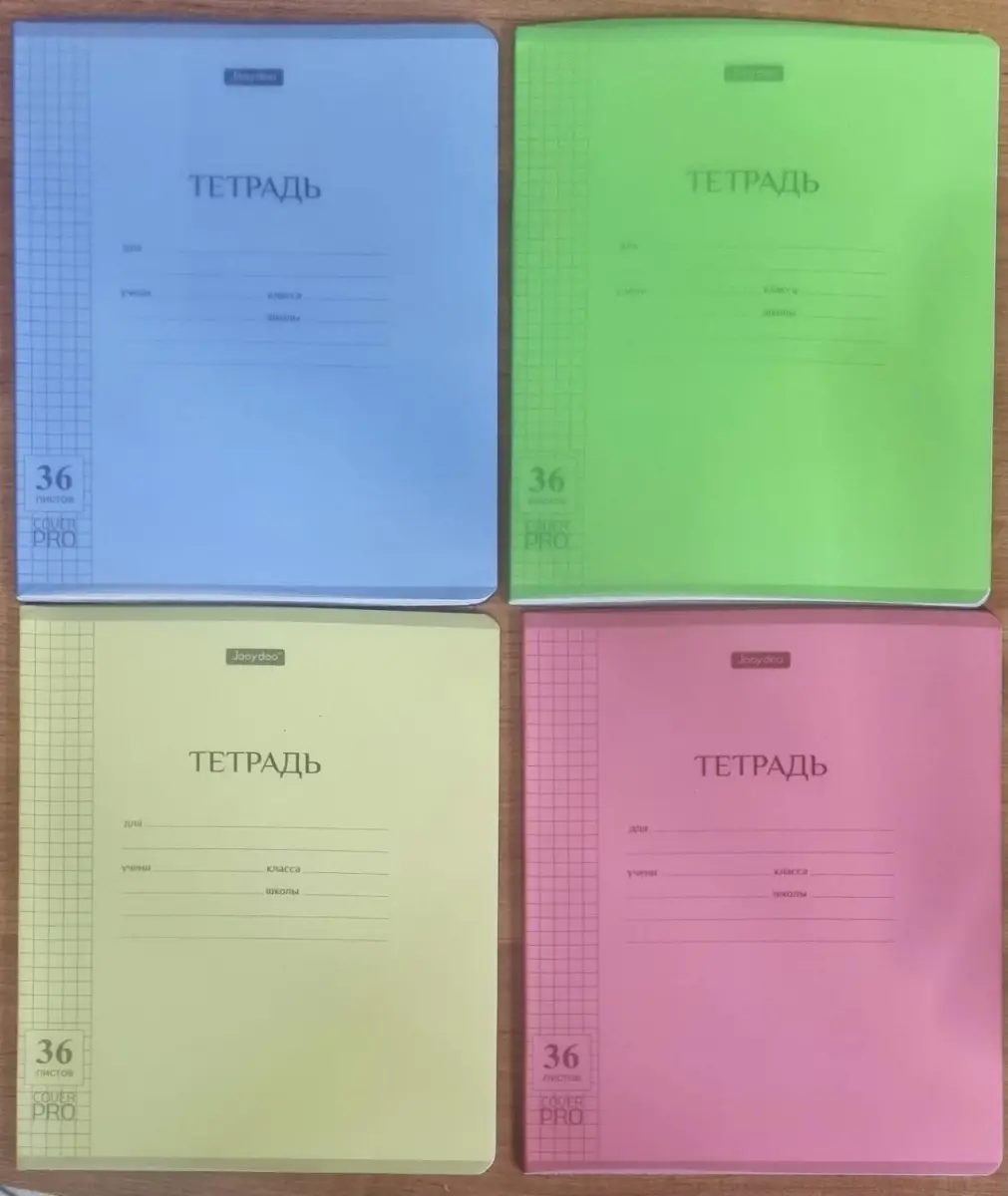 Тетрадь А5 Jooydoo QD-12142-36F, 36л, клетка, пластиковая обложка