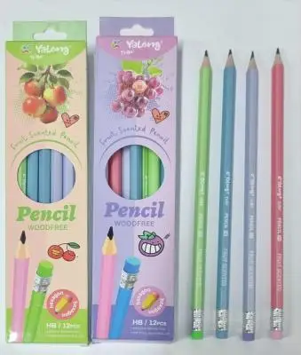 Карандаш ч/г Yalong YL257570 fruit scented, HB, ароматизированный, шестигранный, заточен, с ластиком