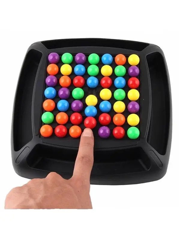 Настольная игра "Собери шарики в ряд" Rainbow Ball, 48 штук
