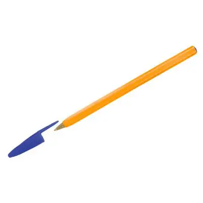 Ручка шариковая OfficeSpace "LC-Orange" синяя, 0,7мм желтый корпус 
