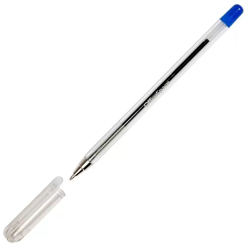Ручка шариковая OfficeSpace синяя, 1,0мм, штрих-код