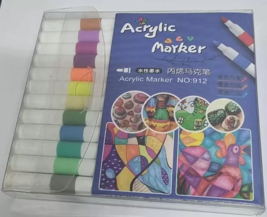 Акриловые фломастеры Acrylic Marker №912 24 colors