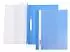 Папка-скоросшиватель пластик. верх прозр Хатбер с перфорацией 140/180мкм синяя
