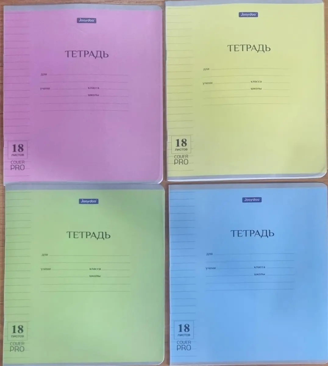 Тетрадь А5 Jooydoo QD-12275-18H, 18л, линия, пластиковая обложка