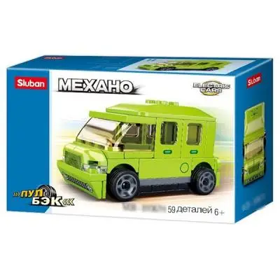 Конструктор Механо 38-1067D/G/H Машина в коробке. ассорти
