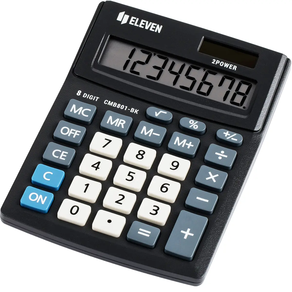 Калькулятор настольный Eleven Business Line CMB801-BK, 8 разрядов, двойное питание, 102*137*31мм, че