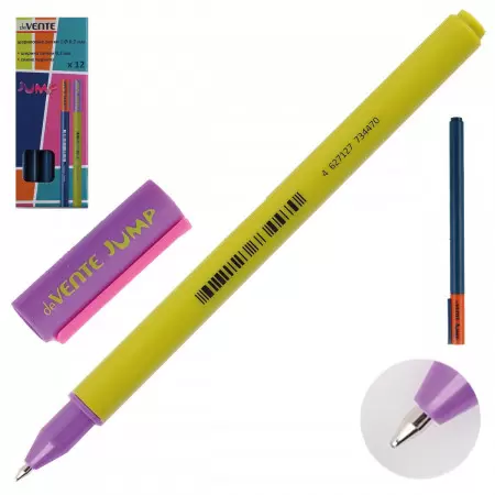 Ручка шар deVente Jump 0,7 мм с ярким цветным непрозрачным корпусом