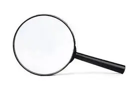 Лупа д.75 мм Magnifying glass  пластик.оправа 