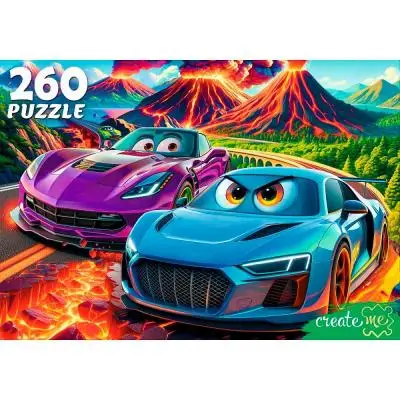 ИГР.ПАЗ.0260.РыжийКот.Гонки на вулканах.330*240мм.к/у.