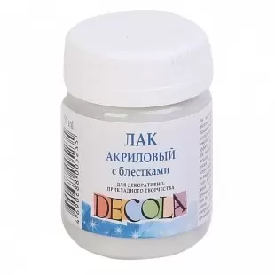 Лак акриловый с блёстками Decola 50 мл 5828958