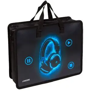 Папка пластик,с ручками А4 deVENTE "Headphones" 8057520 с расш.10см,400мкм