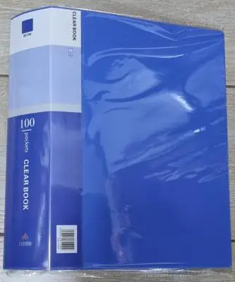 Папка А4 с 100 файлами Clear Book Erzat ассорти