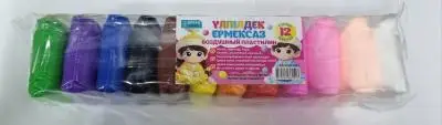 Воздушный пластилин Qazaqбренд №1517, 12цветов/Үлпілдек ермексаз 12түстер