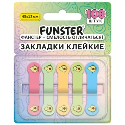 Закладки клейкие Z-сложения FUNSTER,116696