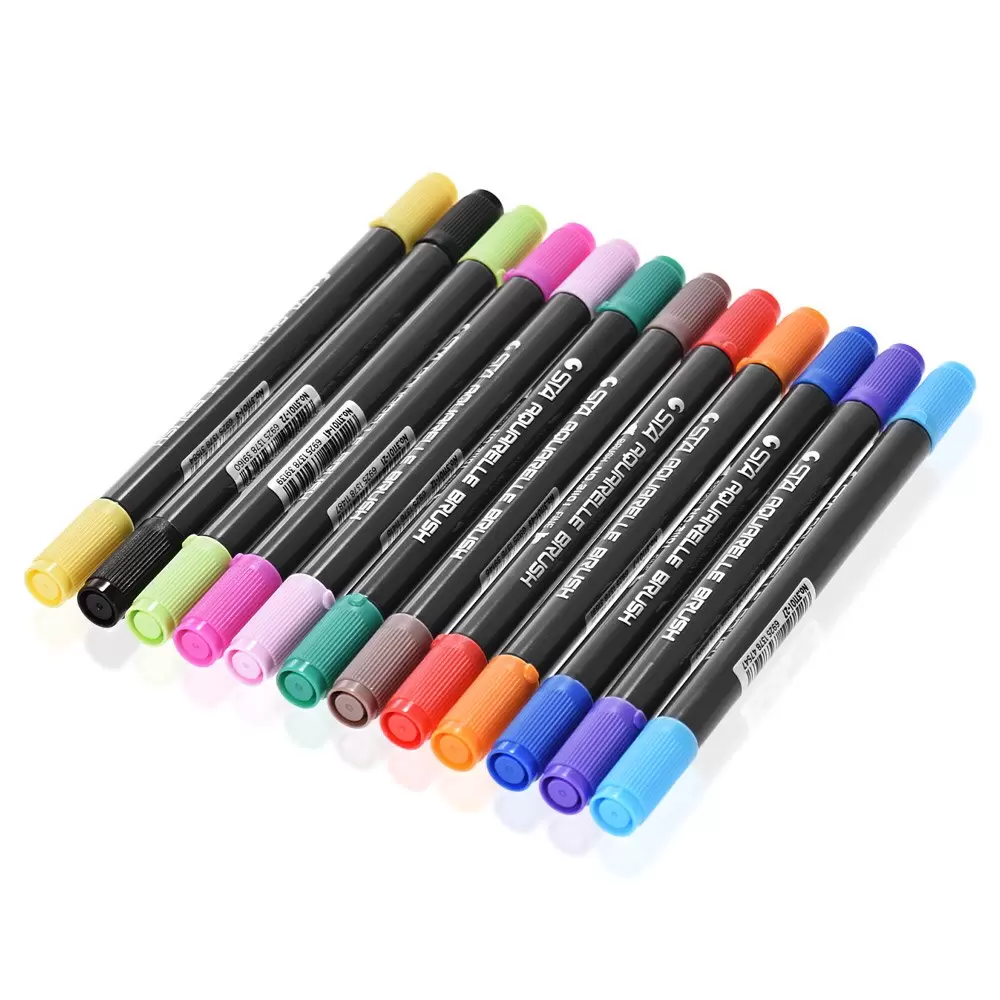 Фломастеры двухсторонние TongDi Color Pen 18 цвета 