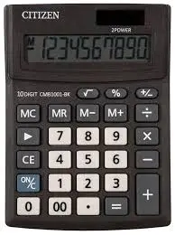 Калькулятор настольный Citizen Business Line CMB1001-BK 10 разр. двойное питание 100*136*32мм черный Калькулятор настольный Citizen Business Line CMB1001-BK 10 разр. двойное питание 100*136*32мм черный