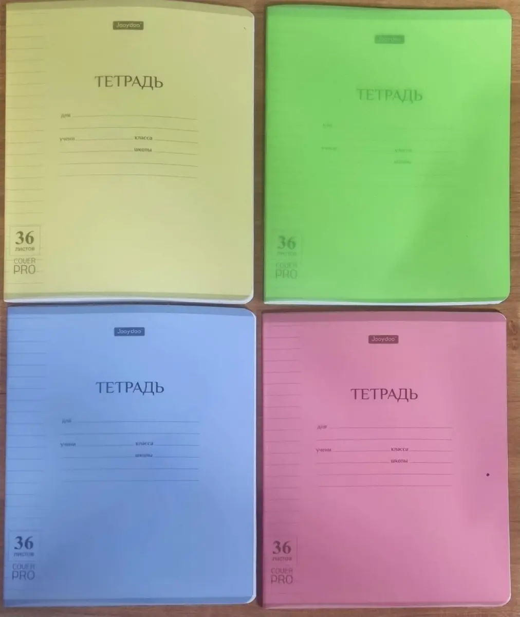 Тетрадь А5 Jooydoo QD-12142-36H, 36л, линия, пластиковая обложка