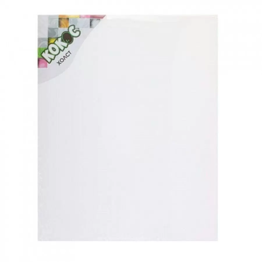 Холст на картоне КОКОС/Artist Canvas Panel  40*40, 100% хлопок 280гр., 