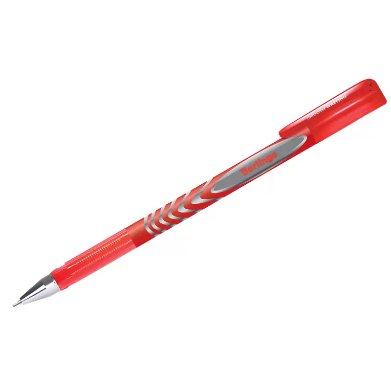 Ручка гелевая Berlingo G-Line красная 0,5мм игольчатый стержень