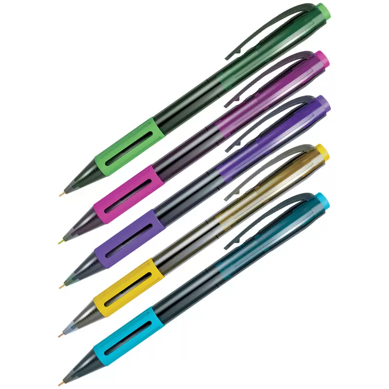 Ручка шариковая автоматическая Berlingo SI-400 Color 0,7мм синяя в ассортименте 70500 