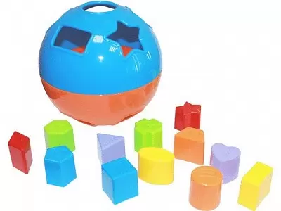 Логическая игрушка сортер"Умный шар" диаметр 15 см