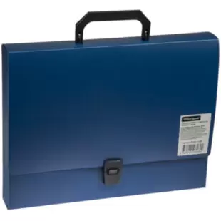 Папка-портфель  1 отделение OfficeSpace, 600мкм, синий F01P2_10260