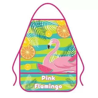 Фартук для труда ПЧЕЛКА ФДТ-3 "Pink flamingo" карман,печать на ткани