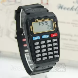Калькулятор-часы KENKO кк-628 черный